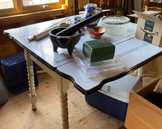Enamel top tables