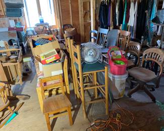 All sorts of individual chairs and sets.