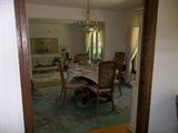Dining table and chairs are not for sale