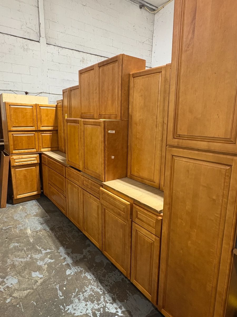 Kitchen Cabinet Sets starting bid at $30 per piece.