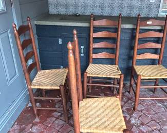 ladder back chair set