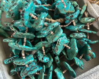 chunky turquoise necklace