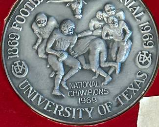 1969 Centennial University of Texas Medallion
