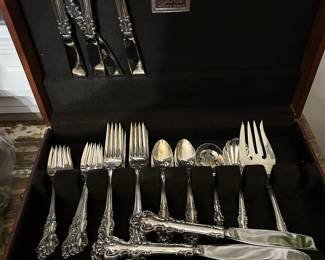 Sterling silver flatware set