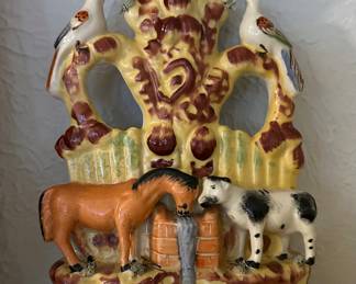 Staffordshire spill vase "The Good Companions"