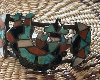 Very early Rainbow Man Zuni cuff 