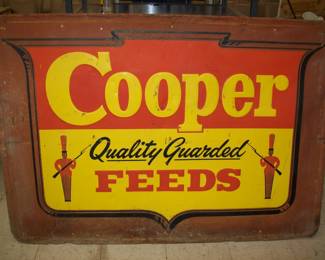Cooper Feeds Metal Sign