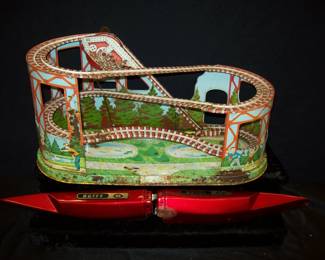 Tin Toy Roller Coaster      Huffy Parts