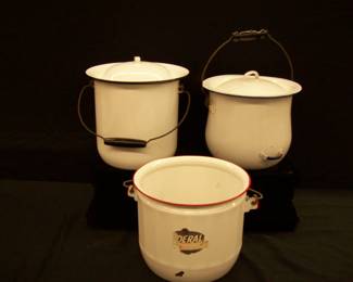 Vintage Enamel Pails