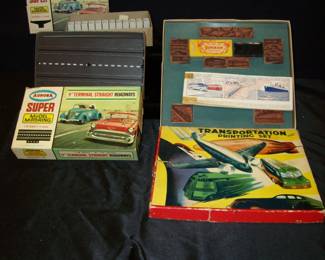 Aurora Track and Trestle Posts    Transportation Printing Set