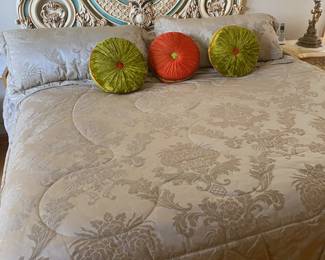 Intricate Rococo Revival style bedroom set