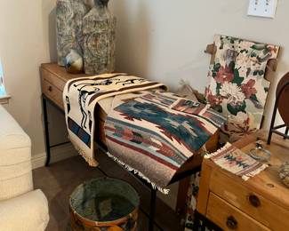 southwestern style table runners, etc more clay pottery