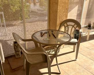 table and chairs