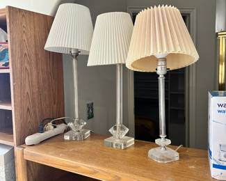 3 antique lamps 