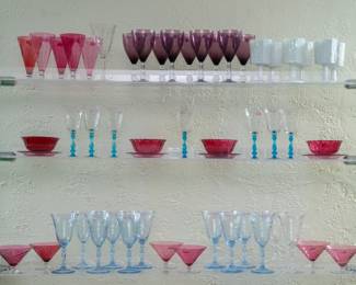 Vintage and antique glassware