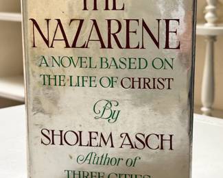 The Nazarene by Sholem Asch, signed, hardcover, 1939 G. P. Putnam's Sons publishers New York