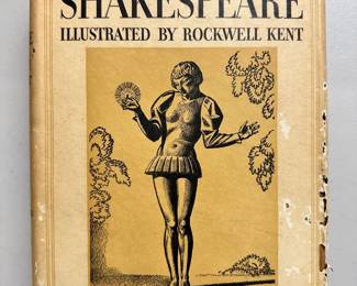 The Complete Works of William Shakespeare,The Cambridge Edition Text, as edited by William Aldis Wright. Including the Temple Notes. Illustrated by Rockwell Kent. With a Preface by Christopher Morley. 1936 Hardcover with dust jacket, Garden City Publishing Company, New York