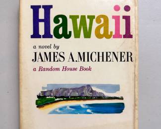 Hawaii by James A. Michener, 1959 hardcover, first edition, Random House New York