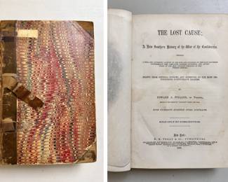 More view of The Lost Cause A New Southern History of the War of the Confederates by Edward A. Pollard, first edition hard cover, rebound; 1866, E. B. Treat & Co. publishers