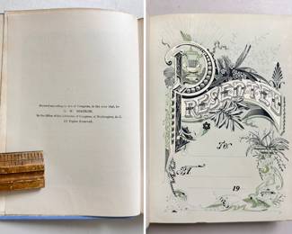 Inside pages of The Glory of Women or Love Marriage and Maternity by Monfort B. Allen, M.D. and Amelia C. McGregor, M.D., hardcover, early 1900s antique copy