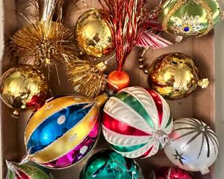 Classic vintage Christmas ornaments