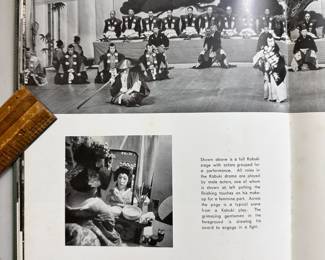 Inside page of Japan, hardcover, Japan Tourist Association, copyright 1959 by the Japan Travel Bureau, printed in Japan