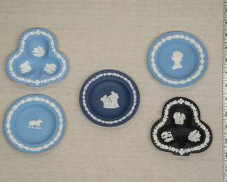 Vintage Wedgwood jasperware trinket dishes
