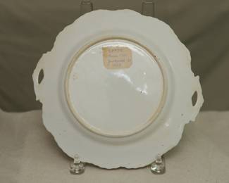 Another view of the 18th/19th Century handled plate, identified as Spode in note on reverse.