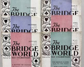 The Bridge World magazine, edited by Ely Culbertson, October 1934 through May 1935