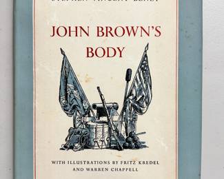 John Brown's Body by Stephen Vincent Benét, first edition with Illustrations by Fritz Kredel and Warren Chappell, 1954, hardcover with dust jacket