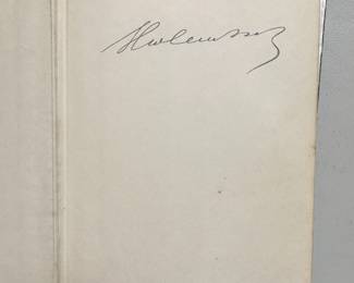 SIgnature inside The Nazarene by Sholem Asch, signed, hardcover, 1939 G. P. Putnam's Sons publishers New York