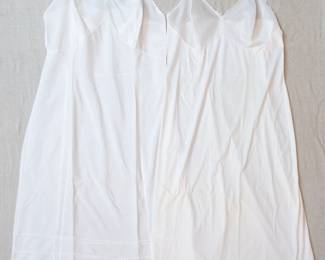 Vintage women's slips, lingerie, white slips