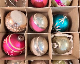 Classic vintage Christmas ornaments