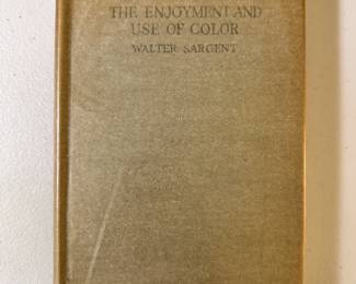 The Enjoyment and Use of Color by Walter Sargent, 1932, hardcover with dust jacket, Charles Scribner's Sons New York publishers