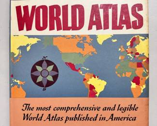 Rand McNally - Cosmopolitan World Atlas, hardcover with dust jacket