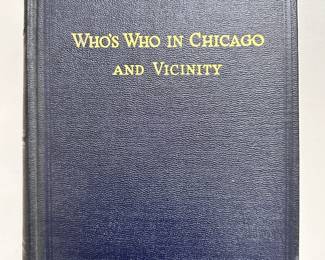 Who's Who in Chicago and Vicinity, Albert Nelson Marquis, 1936, hardcover, The A. N. Marquis Company Chicago