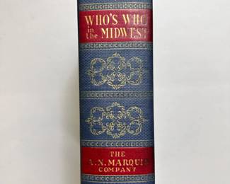 Who's Who In The Midwest. A Biographical Dictionary Of Noteworthy Men And Women Of The Central And Midwestern States (1954), hardcover, A. N. Marquis Company publishers