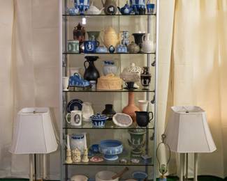 Just some of the large selection of antique and vintage Wedgwood available at this estate sale - there's also some Schäfer & Vater jasperware and vintage Copeland pieces.