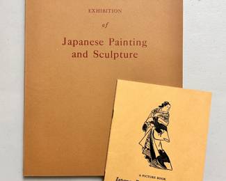 Exhibition of Japanese Painting and Sculpture Sponsored by the Government of Japan, 1953, Dulles, John Foster, Shigeru Yoshida et al, published by The Government of Japan, Washington DC & Tokyo; and A Picture Book Japanese Prints by Early Masters from the Clarence Buckingham Collection, prepared by Helen C. Gunsaulus, The Art Institute of Chicago, 1946