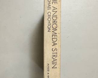 The Andromeda Strain by Michael Crichton, first edition hardcover 1969, Alfred A. Knopf NY publishers