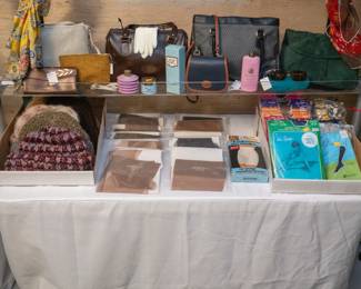 Vintage women's hats, gloves, purses, scarves, Coach bags, tights and pantyhose new in original sealed packaging