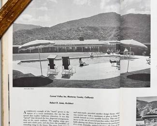 Inside page of Motels, Hotels, Restaurants and Bars: An Architectural Record Book, 1953 hardcover, published by F. W. Dodge Corporation