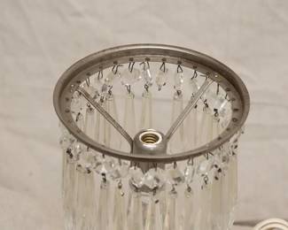 Another view of the antique American Brilliant Cut Glass lamp