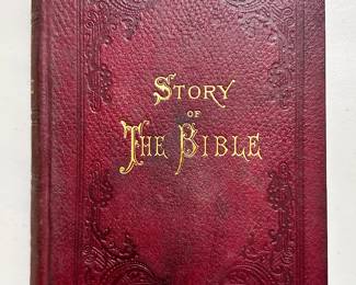 The Story of the Bible from Genesis to Revelation by Charles Foster, leather bound hardcover, 
circa early 1900s
