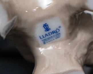 Closeup of Lladró porcelain figurines