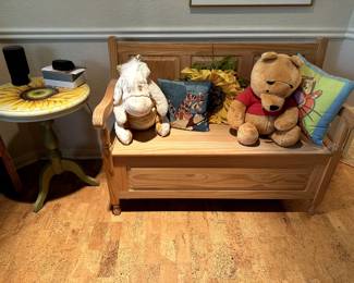Sun Flower Table, Bench w/ Storage, Decor