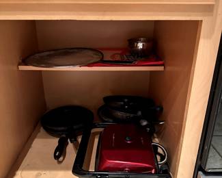 Pots, Pans, Panini Maker & Egg Poacher