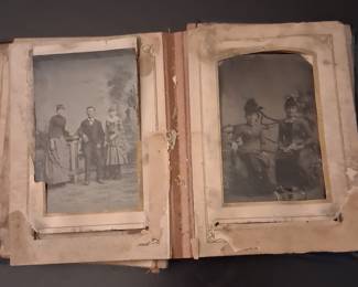 Antique Tin Type photo album