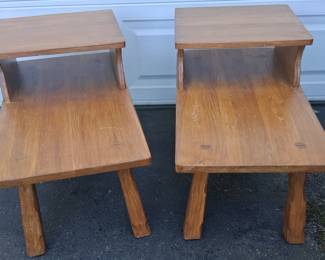 Vintage Brandt Ranch Oak End Tables