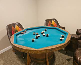 Poker/Snooker table & chairs